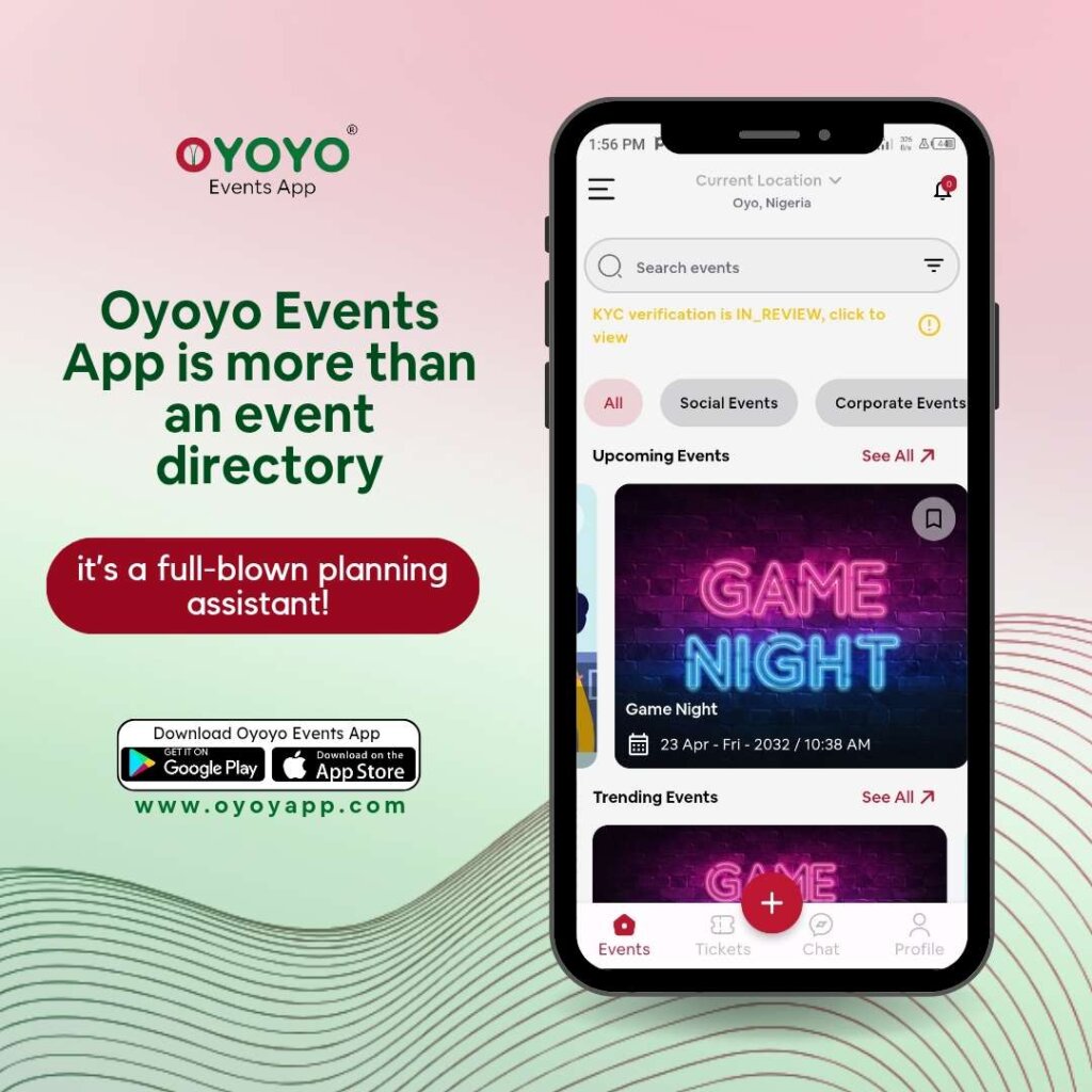 Oyoyo Events App, solving event planning challenges in Nigeria